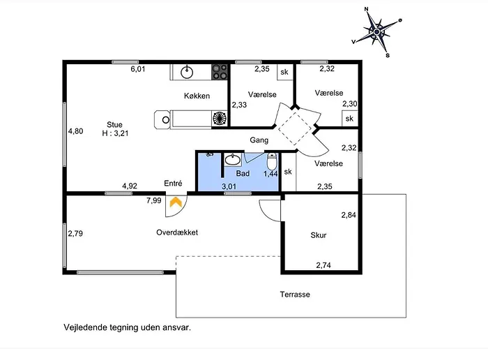 度假居 800-harboore-amazonevej-8 *